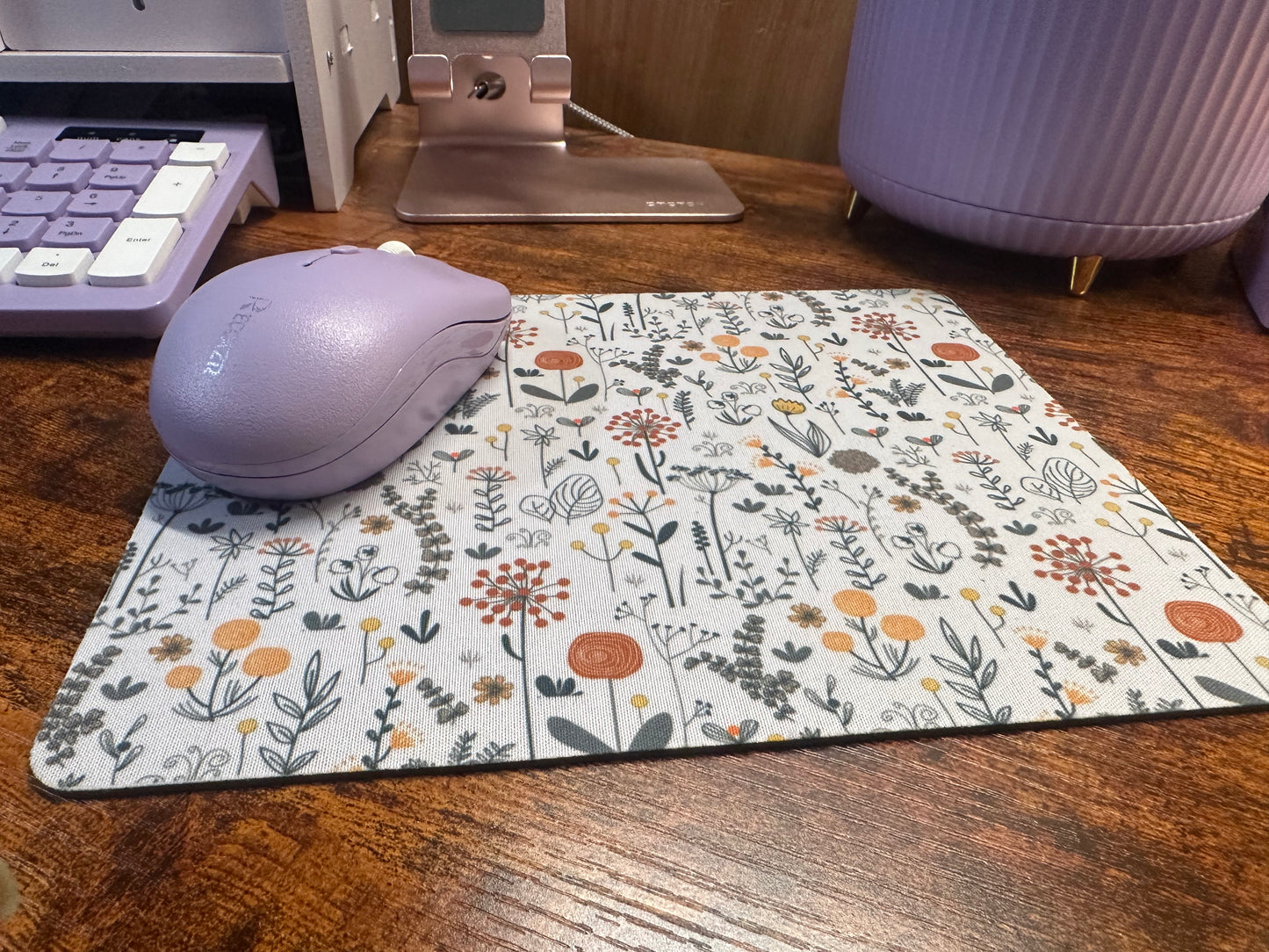 Floral Design Mouse Pad