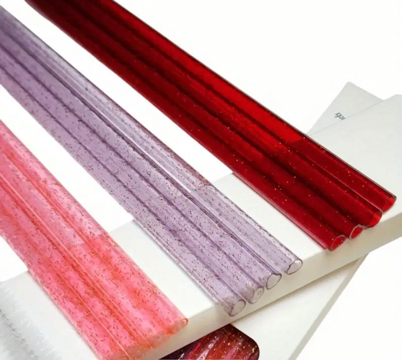Heart Plastic Straws