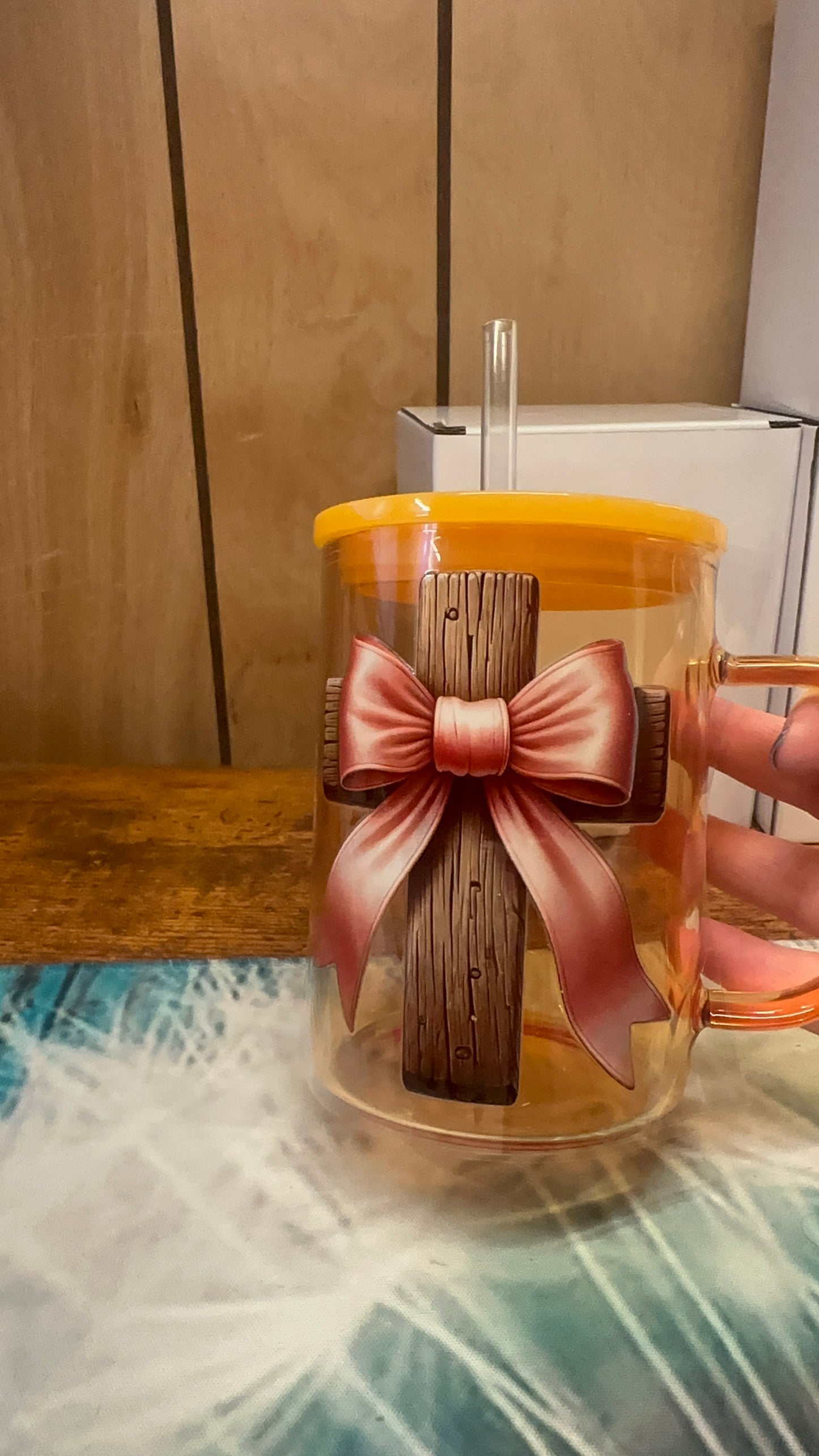 Wooden Cross Decal