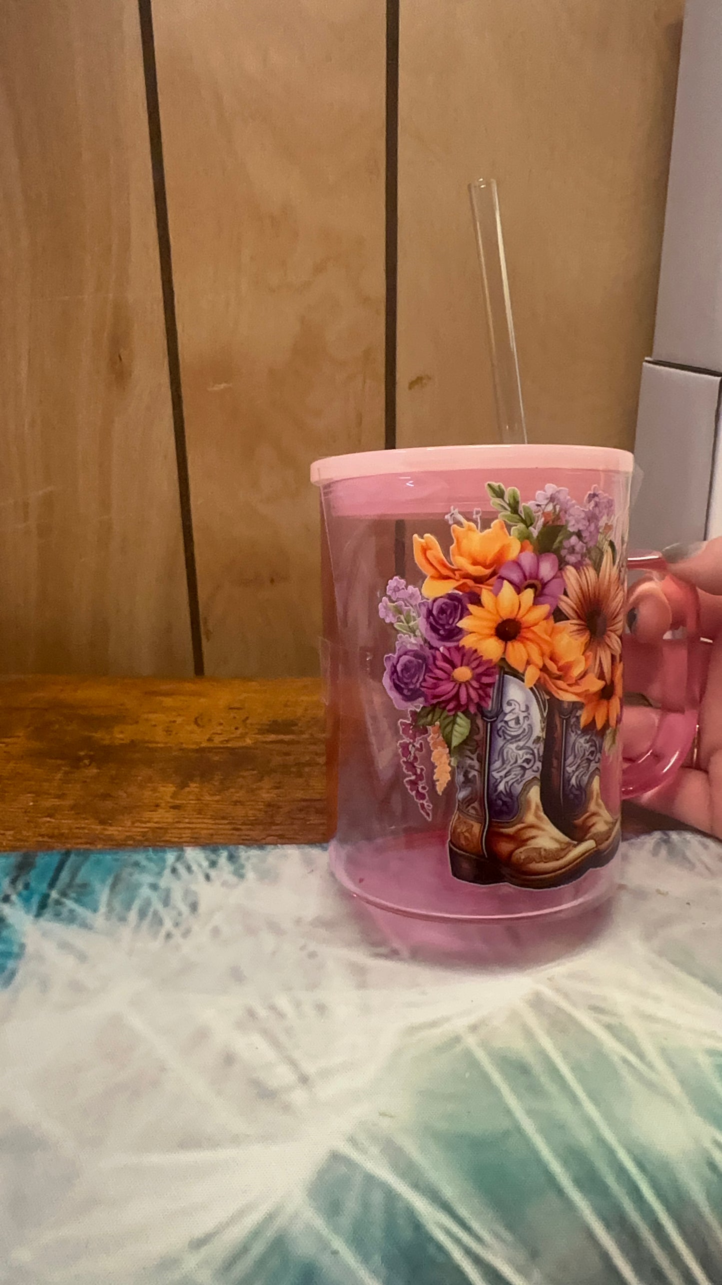Floral boots
