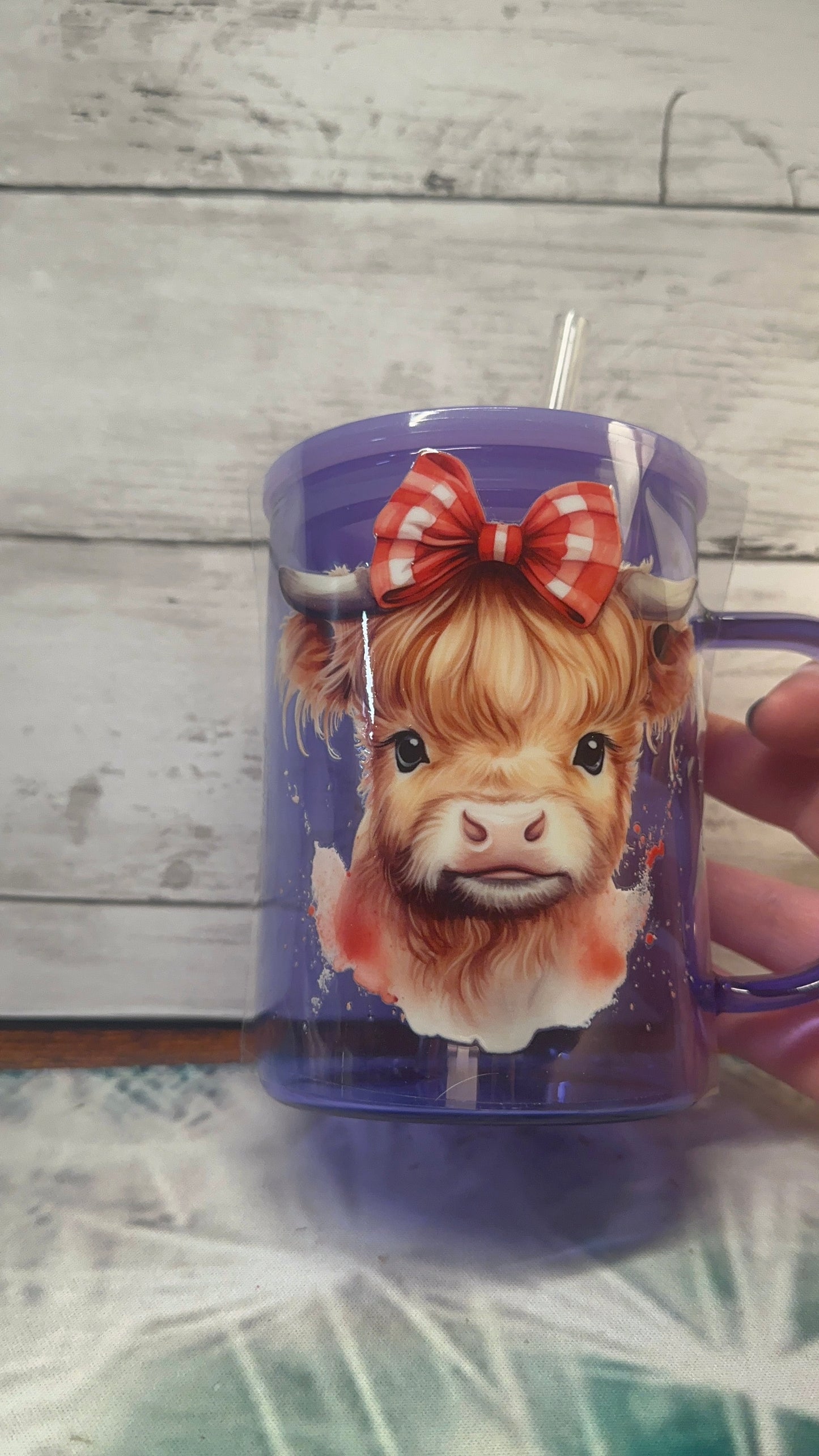 Picnic baby cow