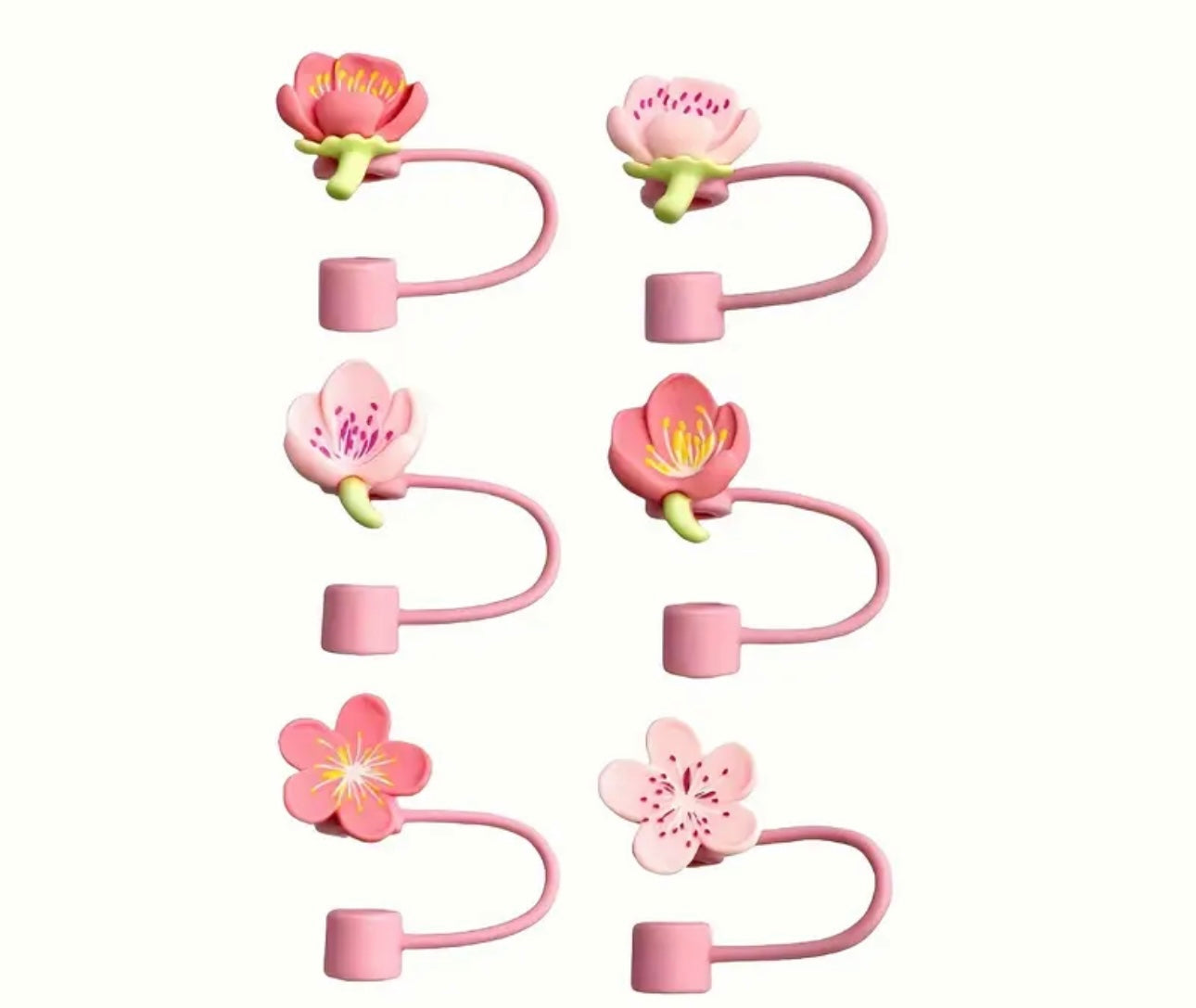 Flower Straw Toppers