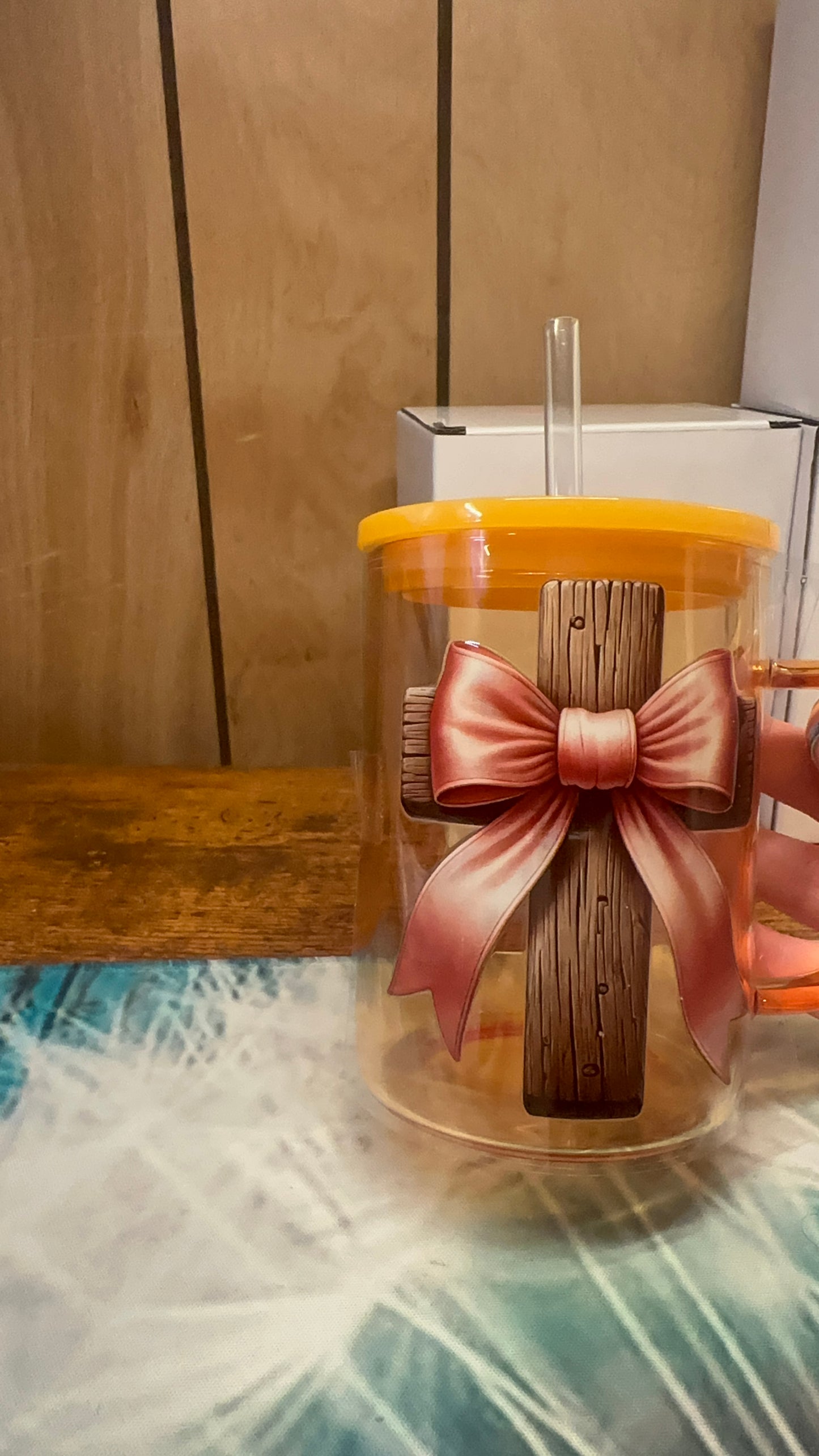 Wooden Cross Decal
