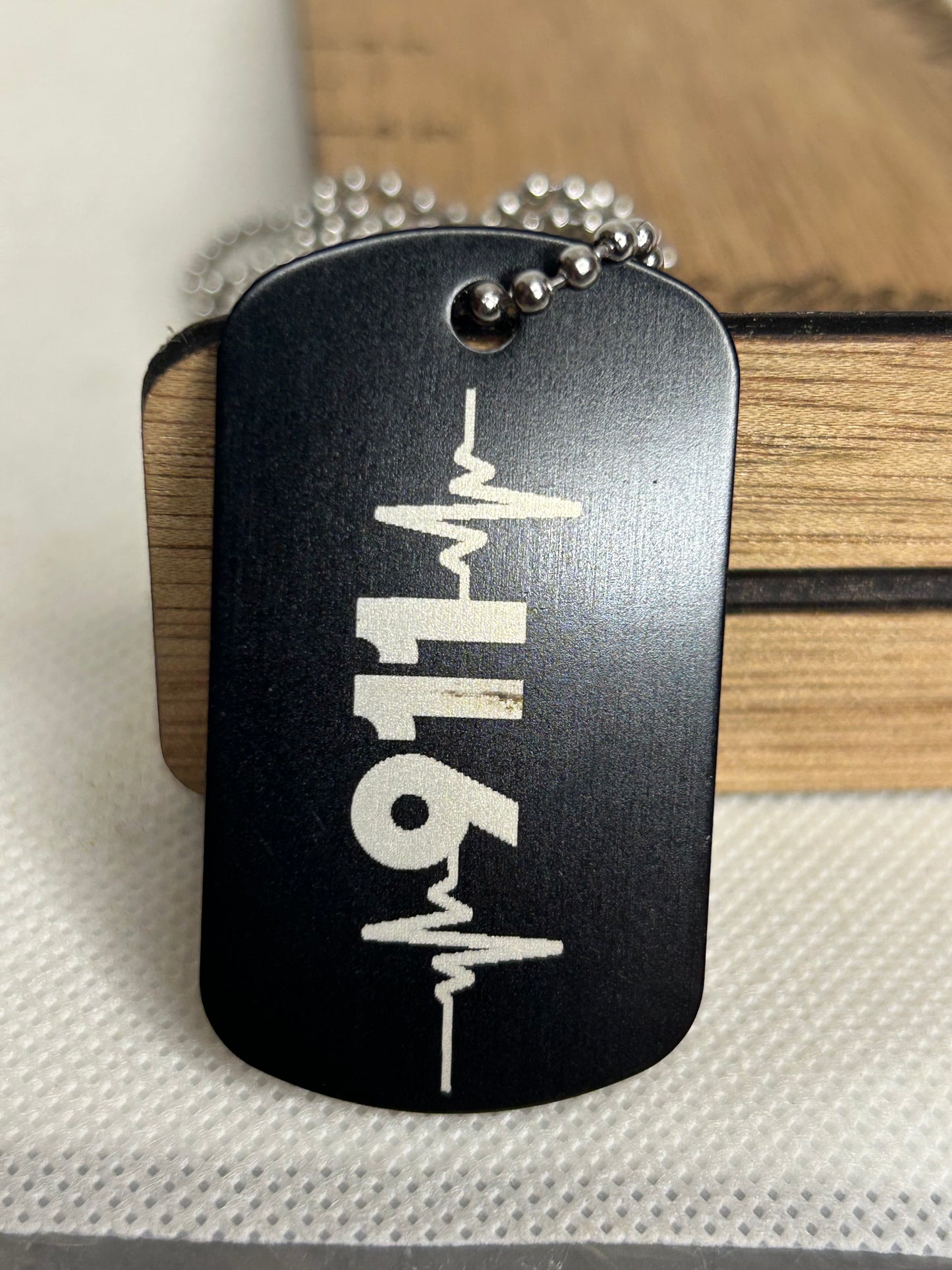 Personalized 911 dog tag