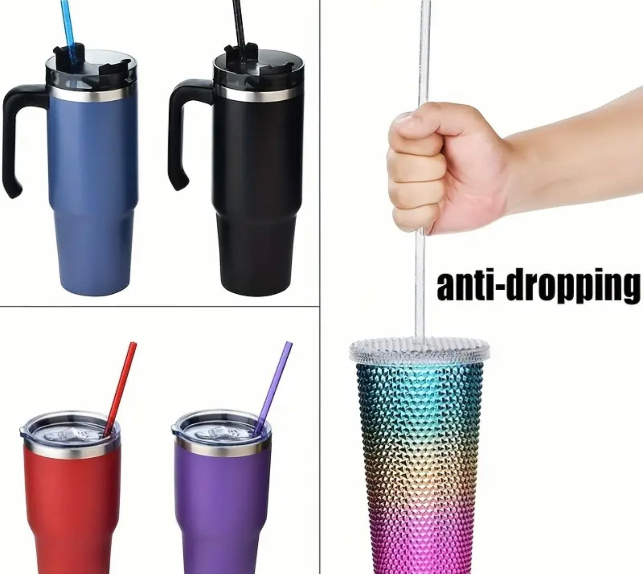 Plastic Sparkle Straws