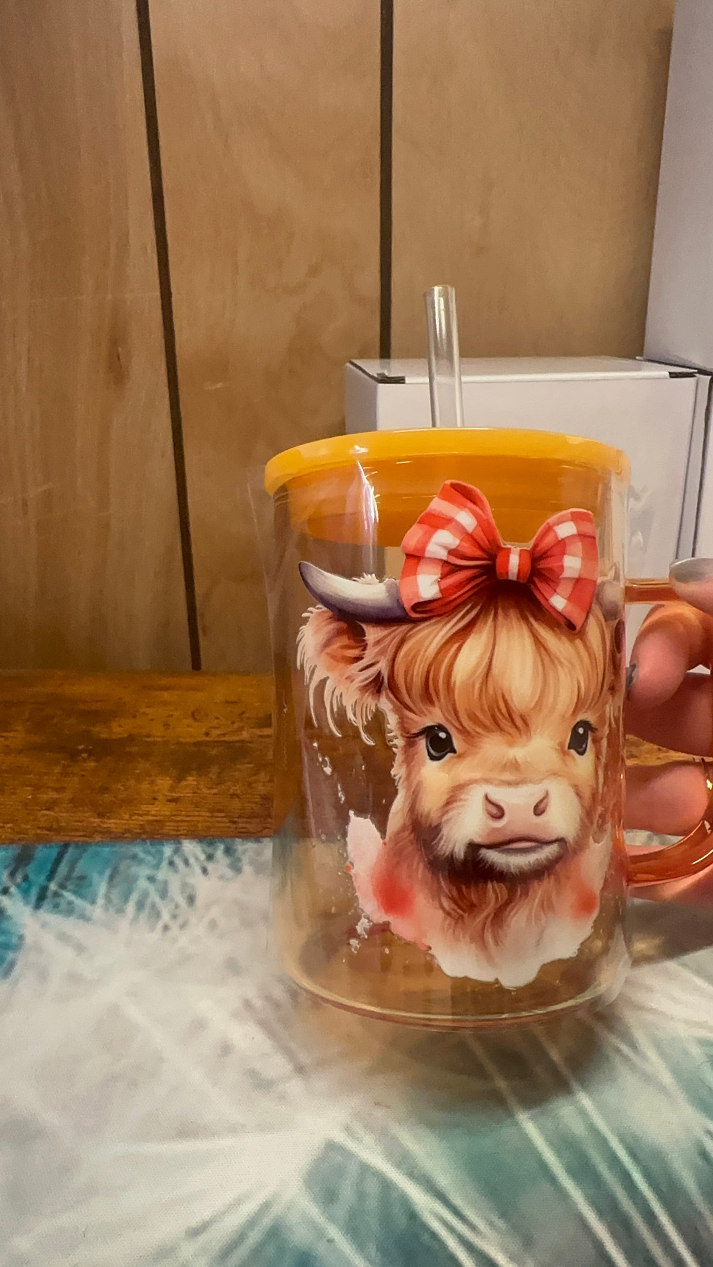 Picnic baby cow