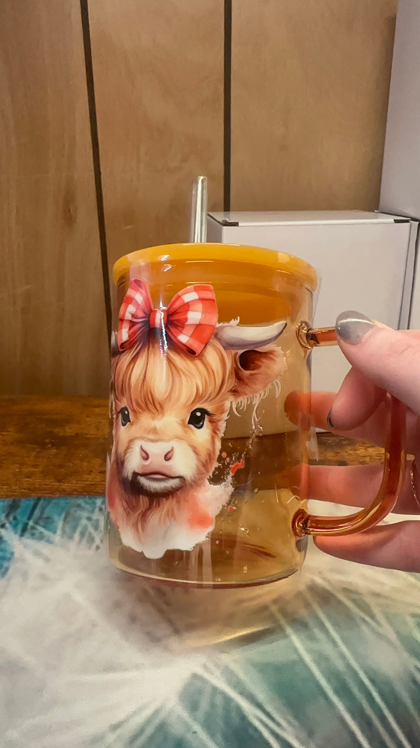 Picnic baby cow