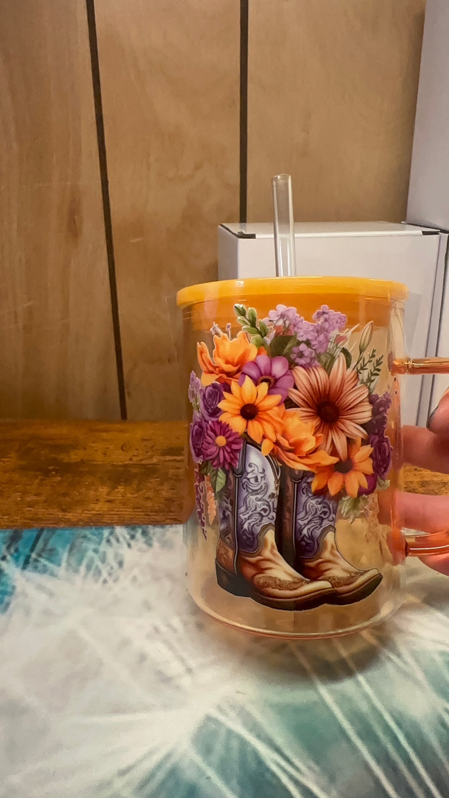 Floral boots
