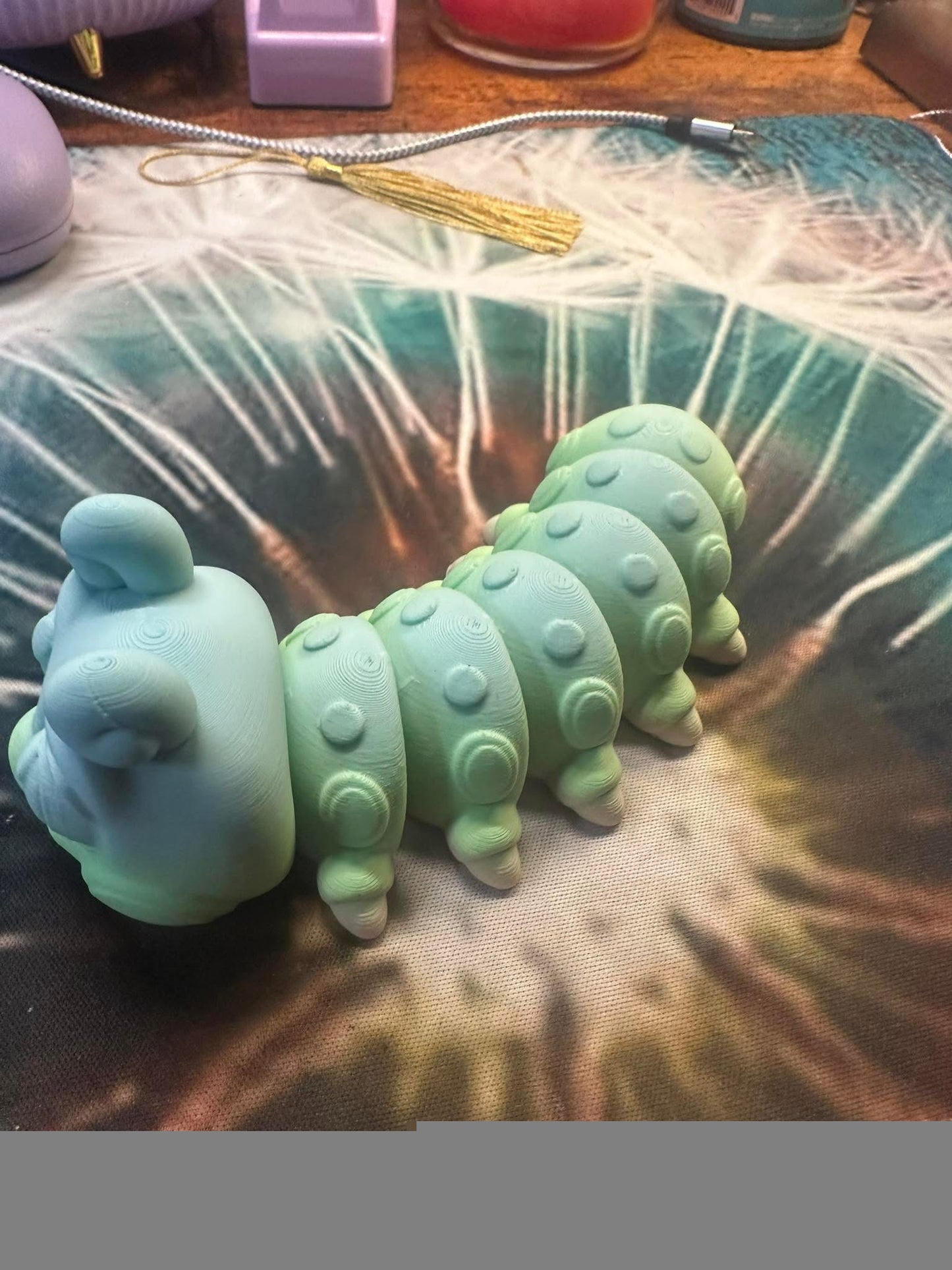 Pastel caterpillar