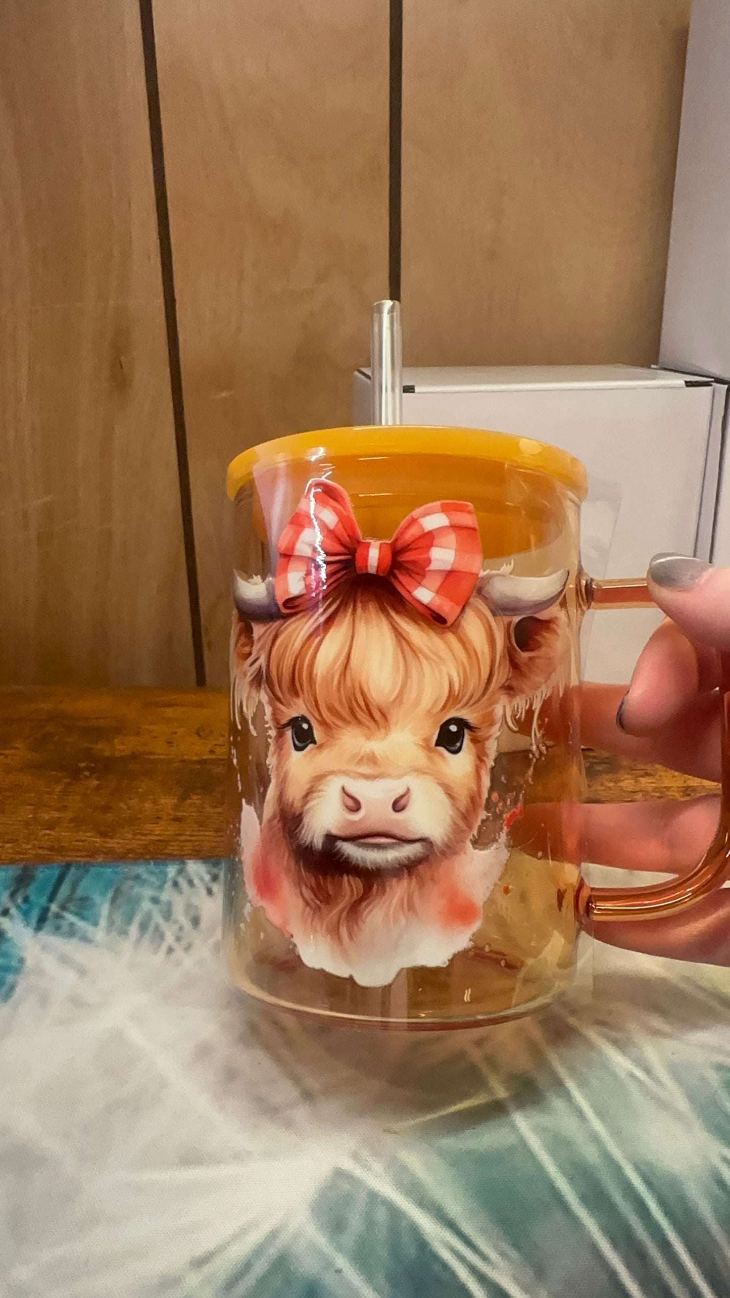 Picnic baby cow