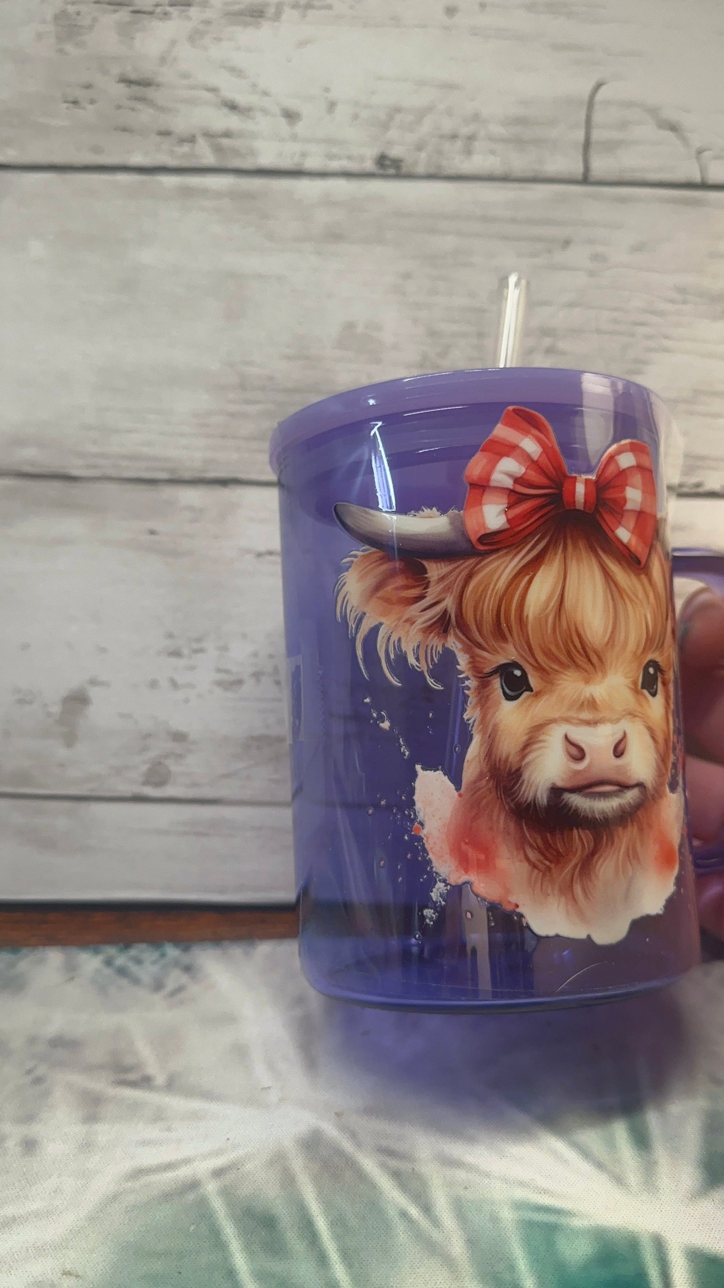 Picnic baby cow