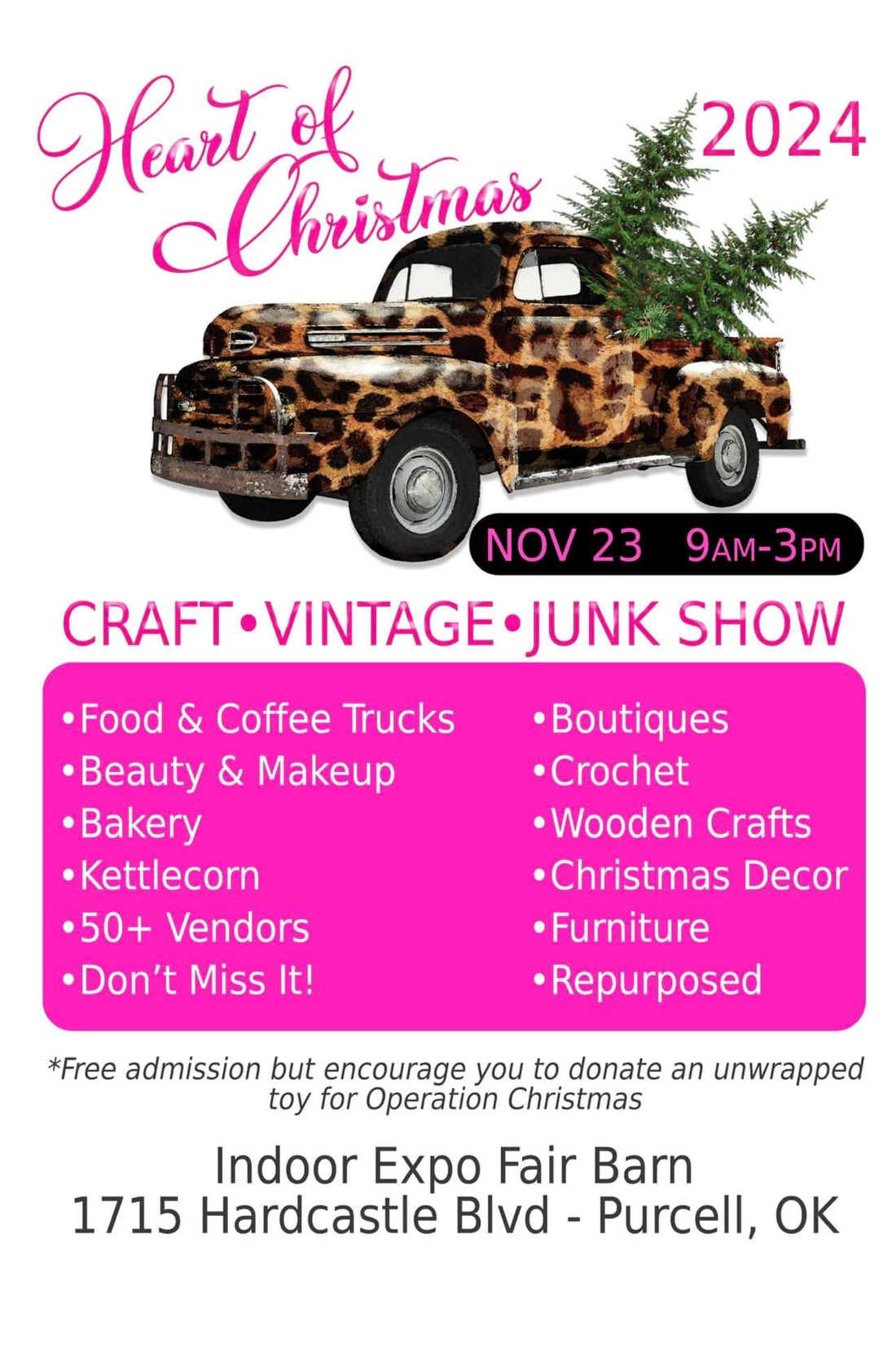 The Heart of Christmas Craft Show November 24, 2024