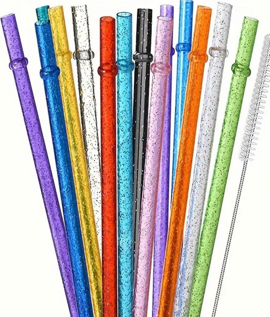 Plastic Sparkle Straws