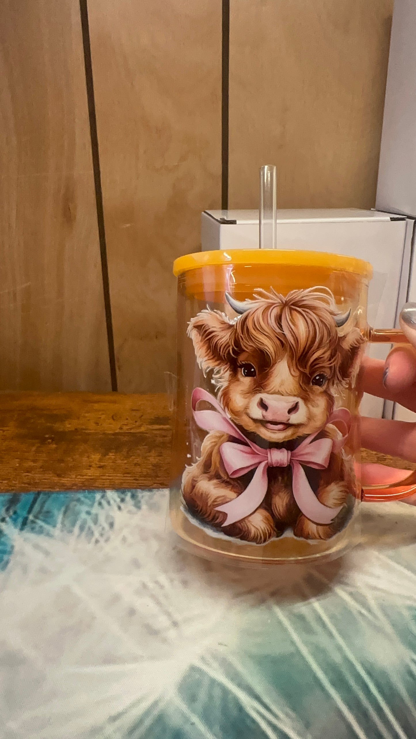 Baby Cow Pink Bow