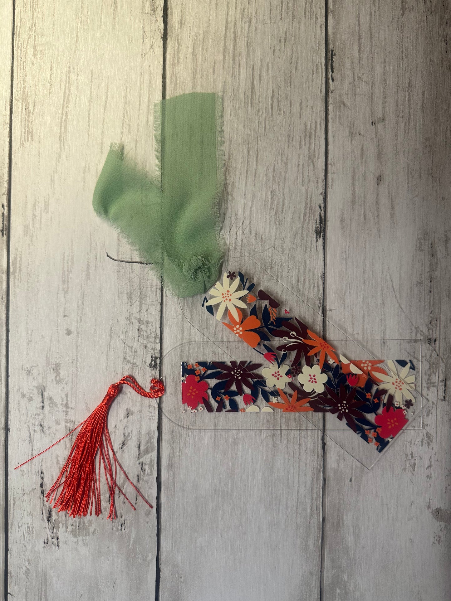 Fall Floral Bookmark