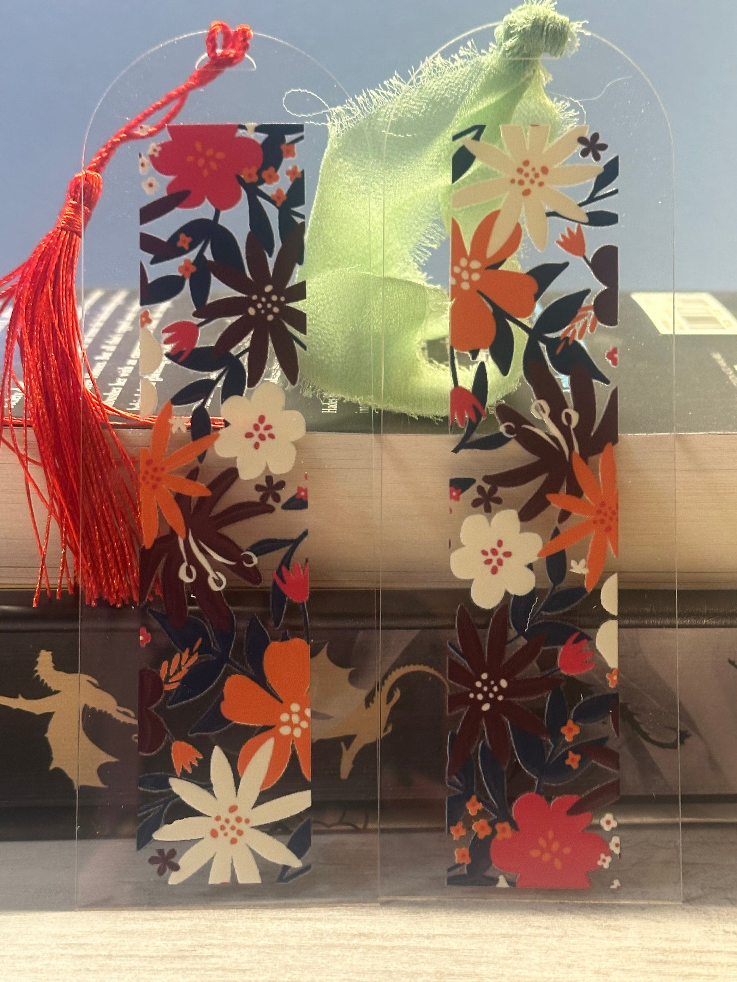 Fall Floral Bookmark