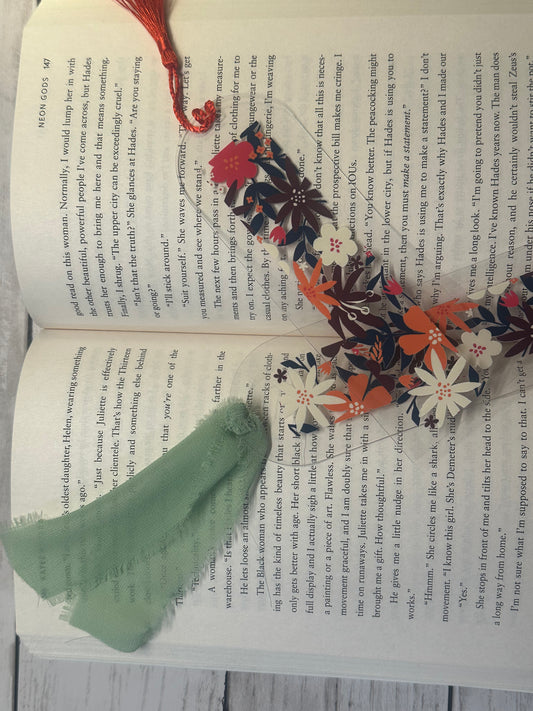 Fall Floral Bookmark