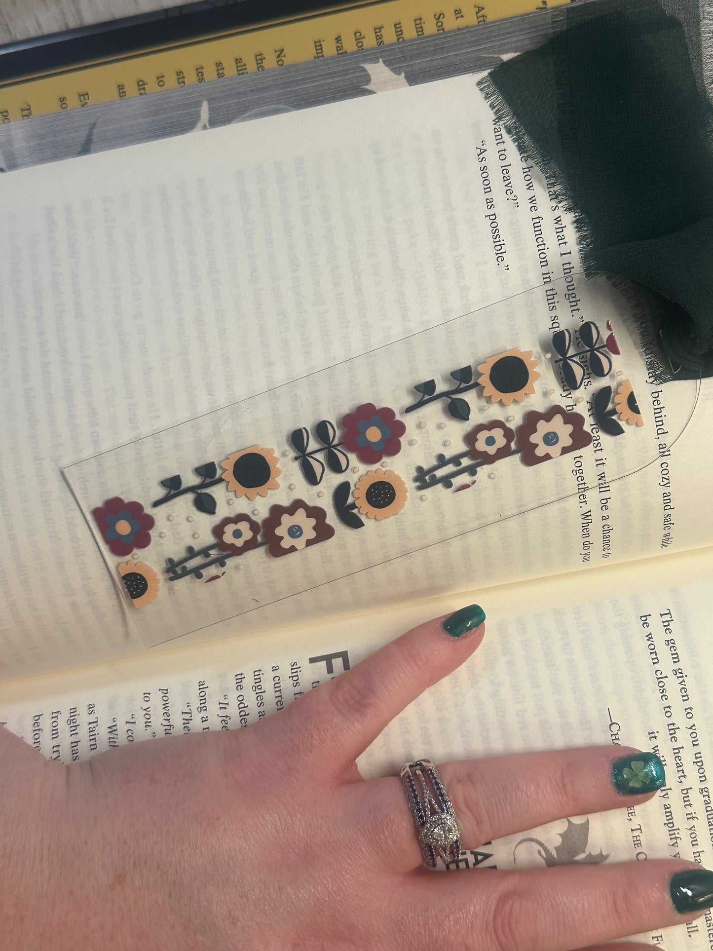 Floral Bookmark UVTDF