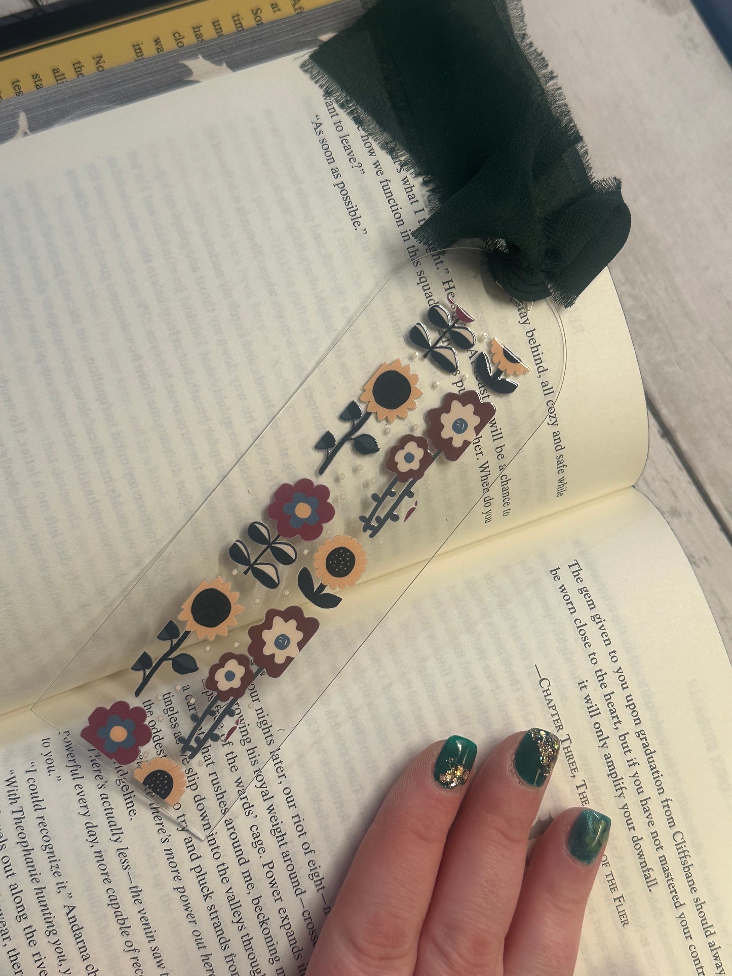 Floral Bookmark UVTDF