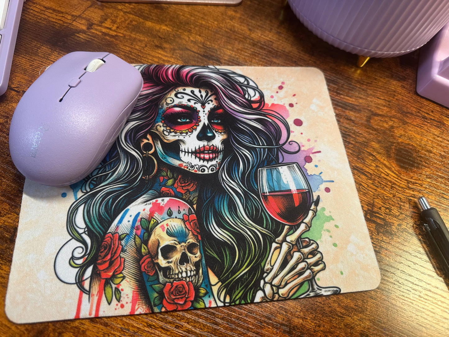 Sugar Skull Mouse Pad