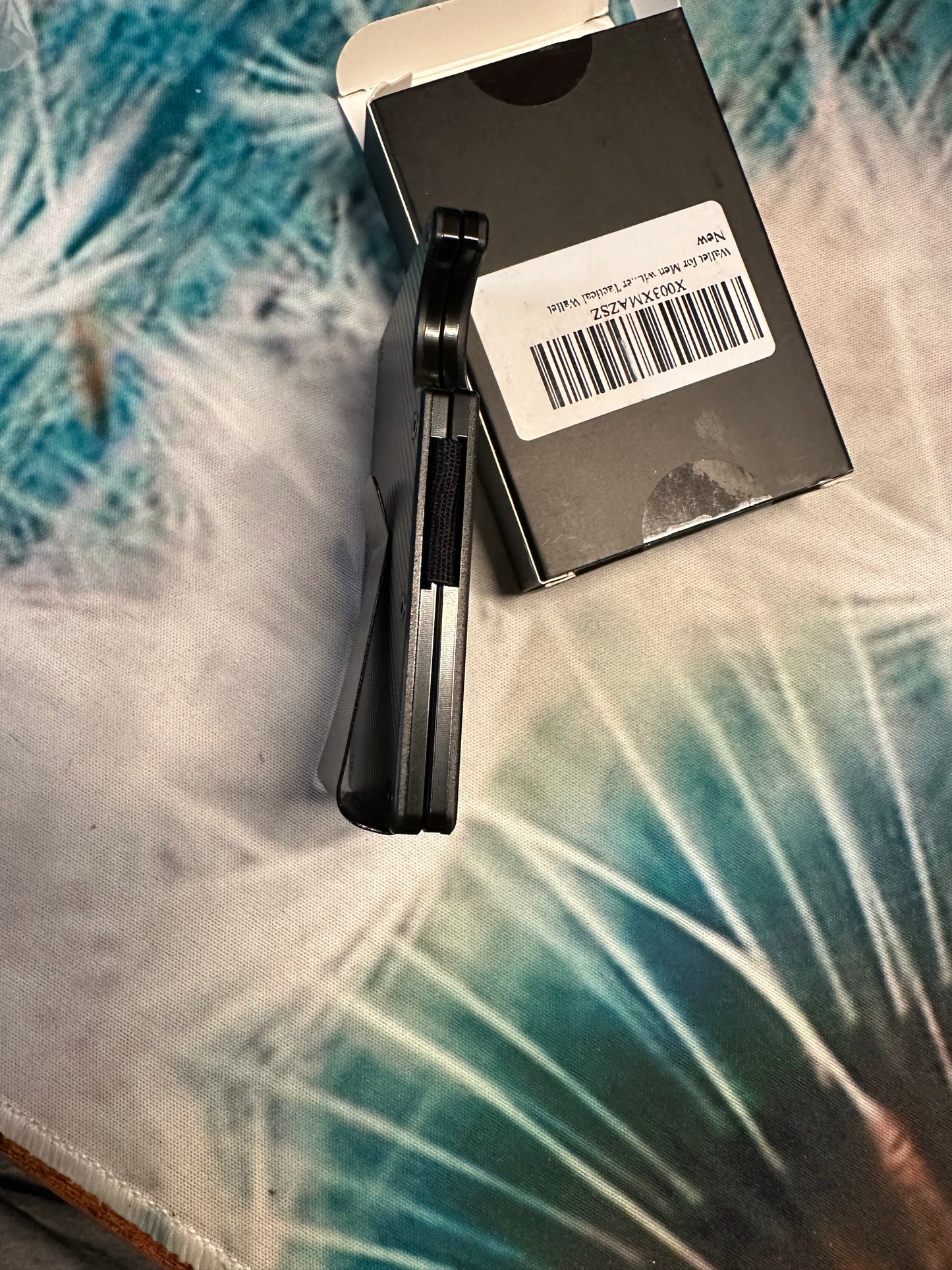 Slim Wallet with Money Clip RFID Black