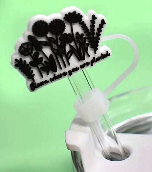 Mental Health Awareness Straw Toppers