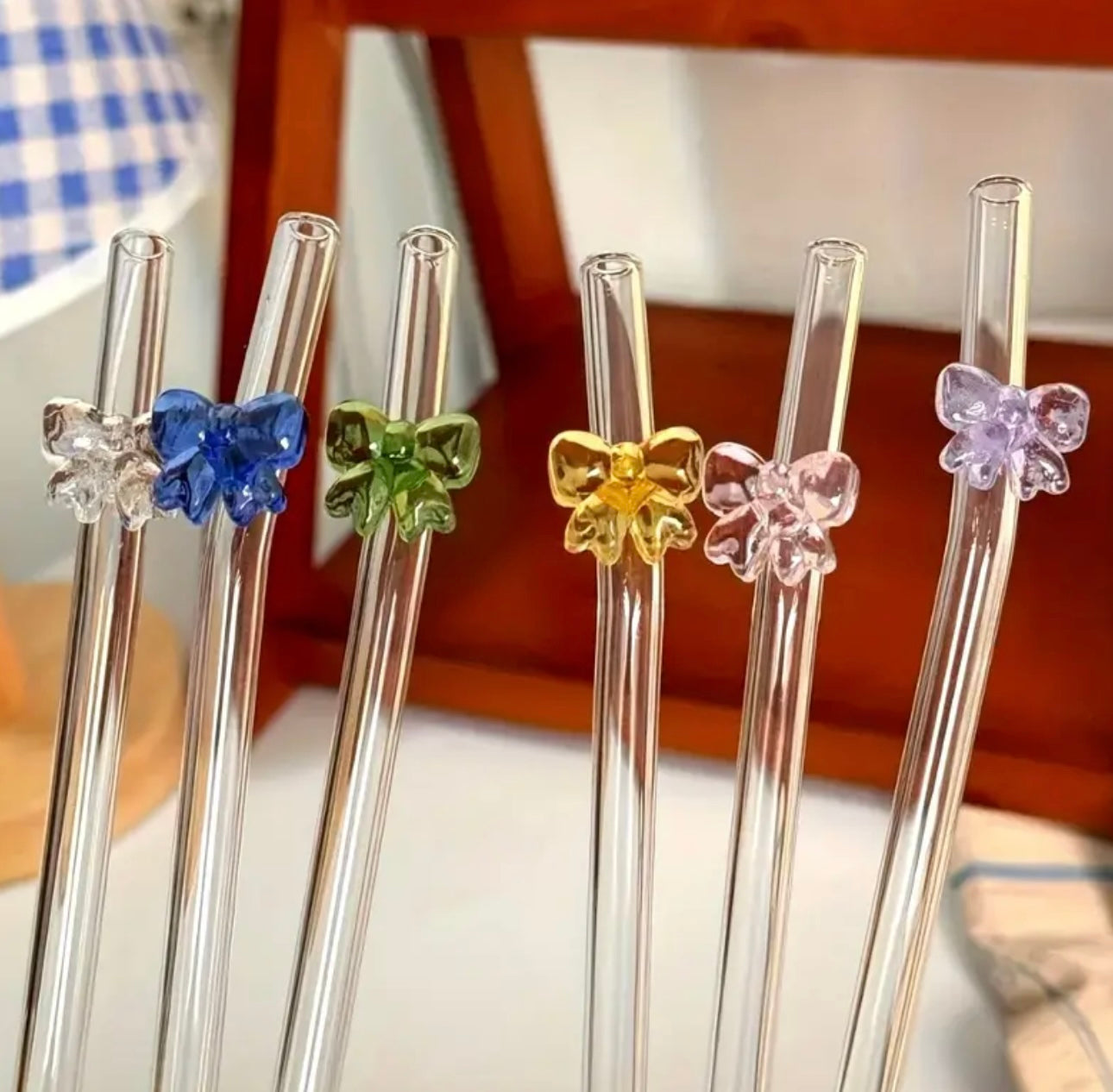 Bow Glass Straws