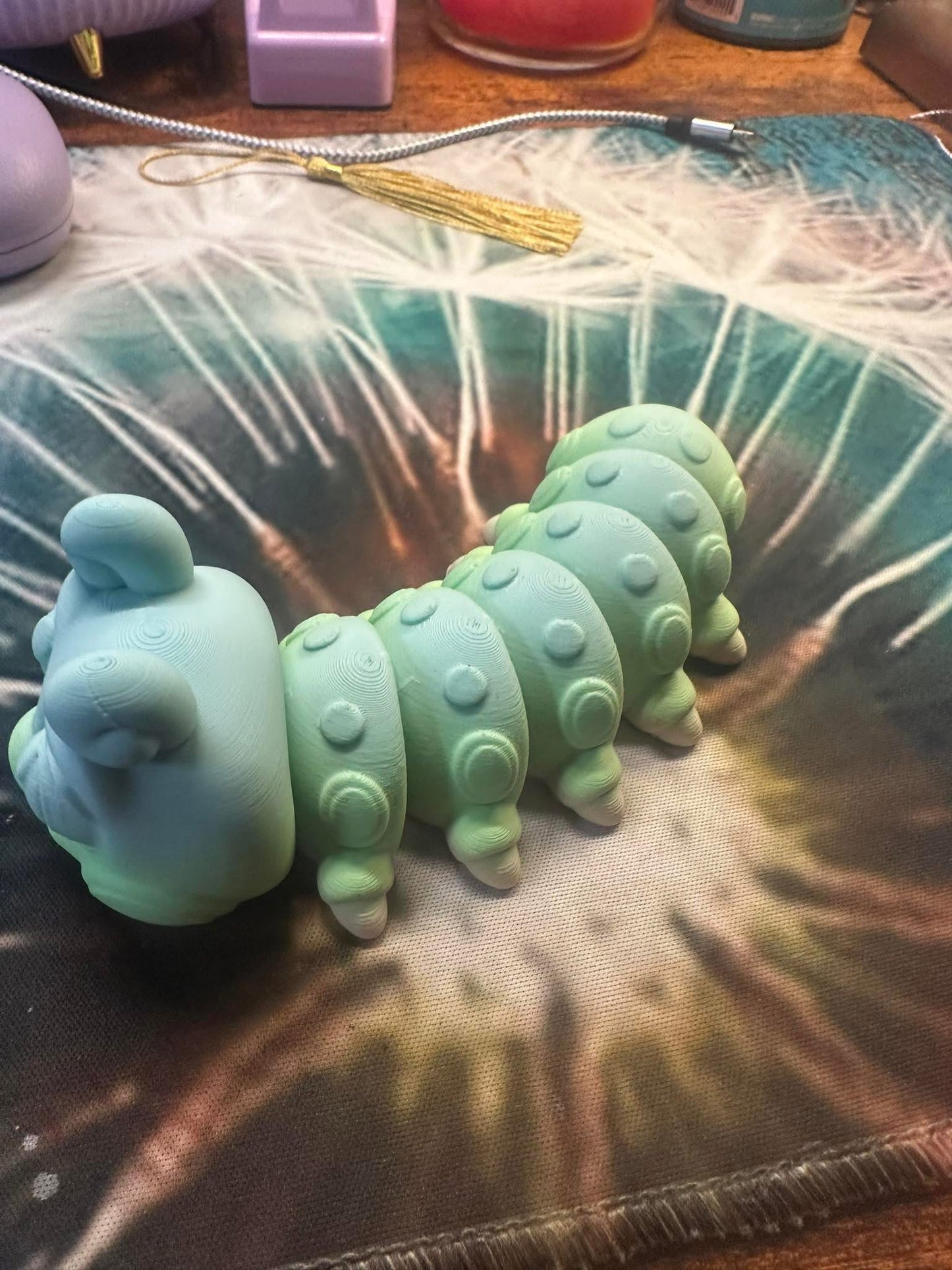 Pastel caterpillar