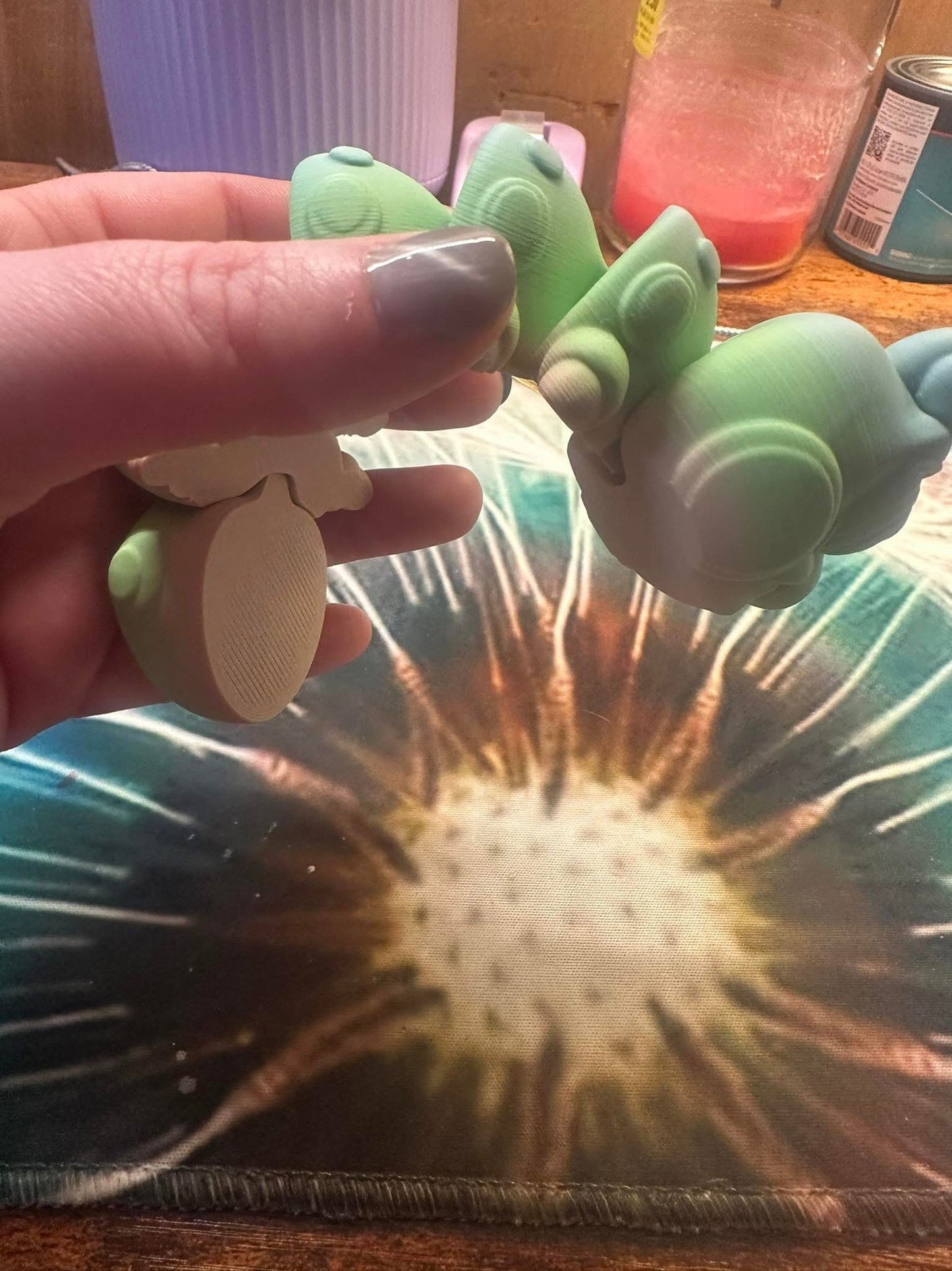 Pastel caterpillar
