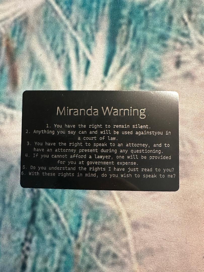 Miranda Warning
