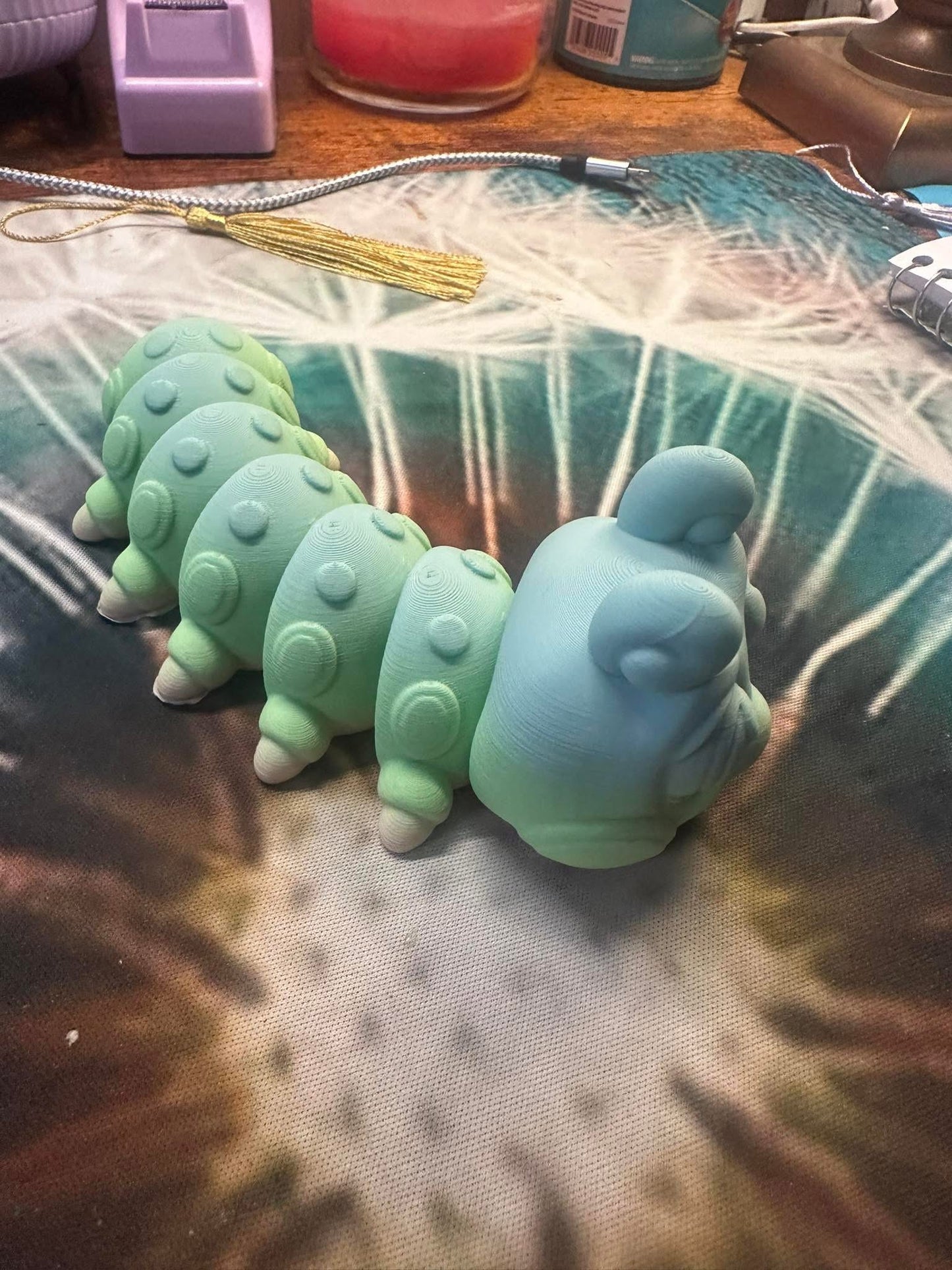 Pastel caterpillar