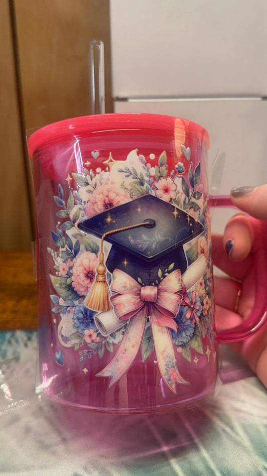 Floral graduation cap