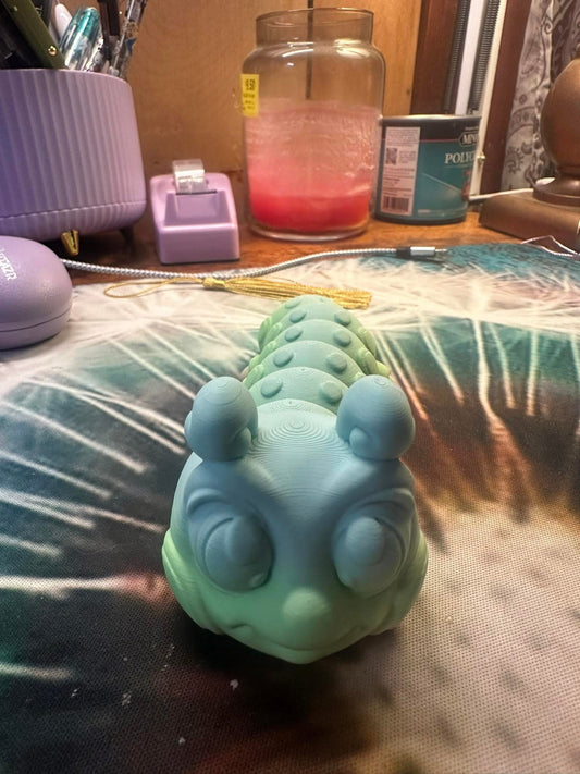 Pastel caterpillar