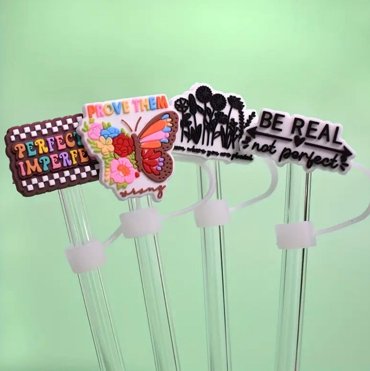 Mental Health Awareness Straw Toppers