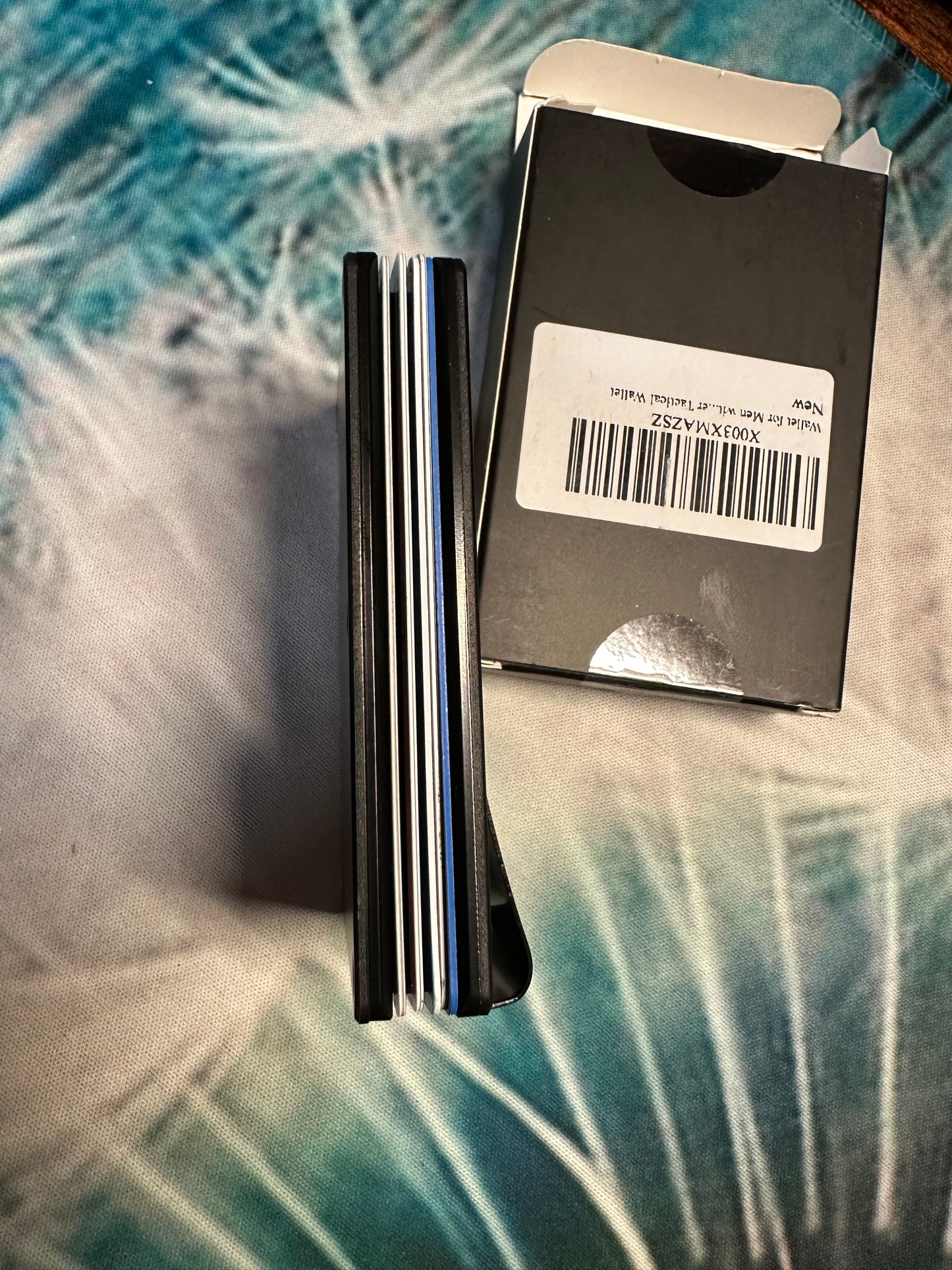 Slim Wallet with Money Clip RFID Black
