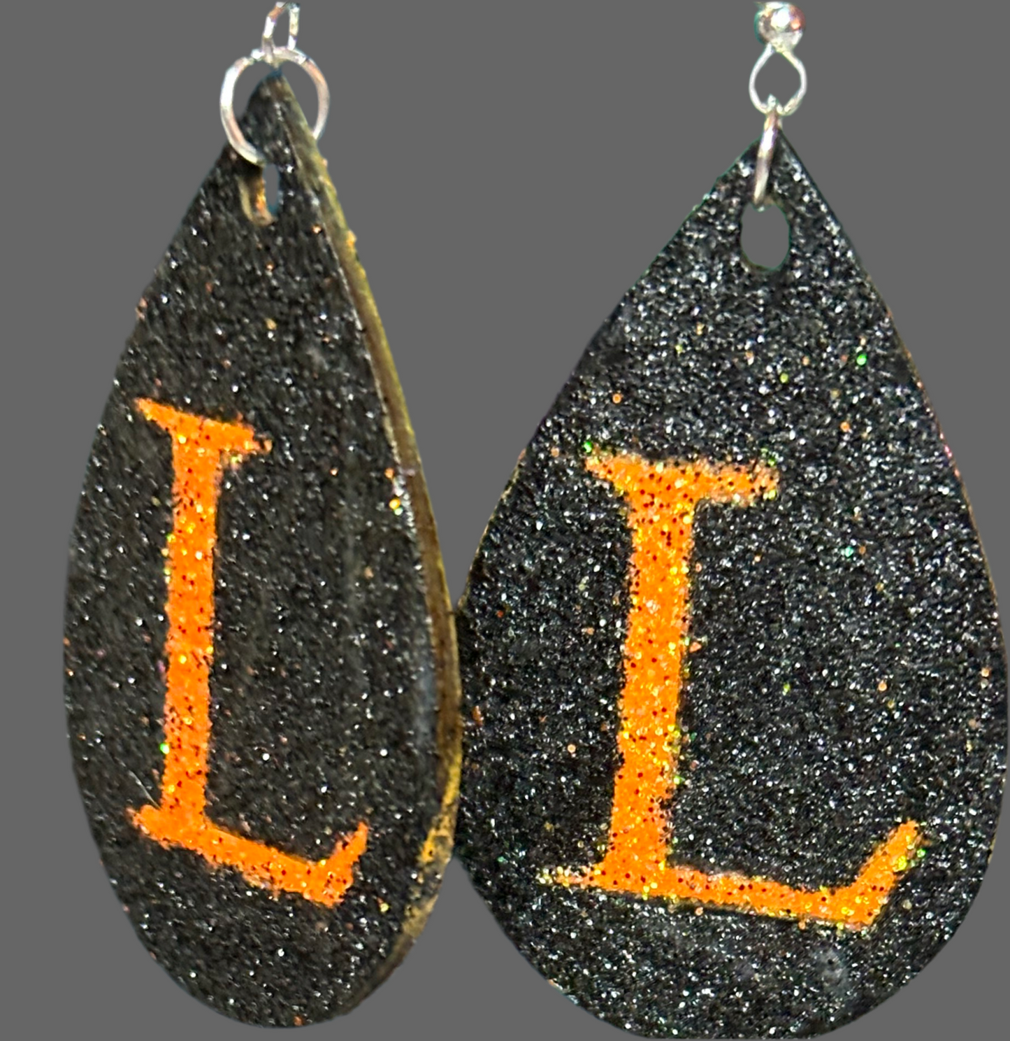 Lexington L Glitter Earrings