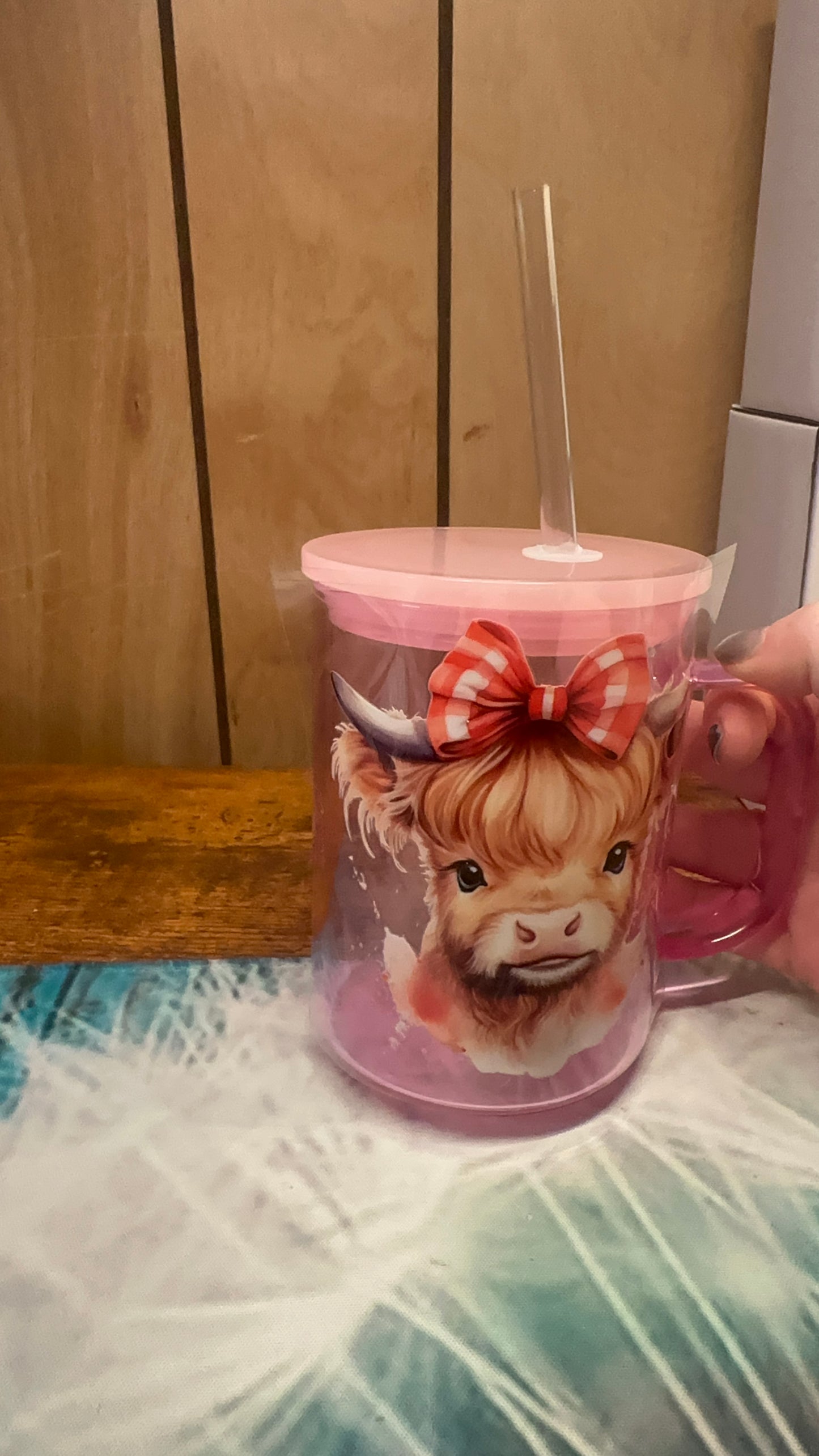 Picnic baby cow