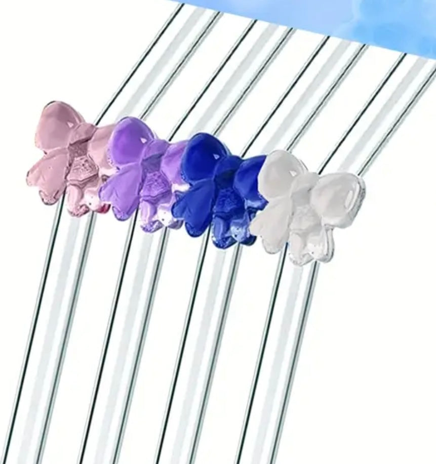 Bow Glass Straws