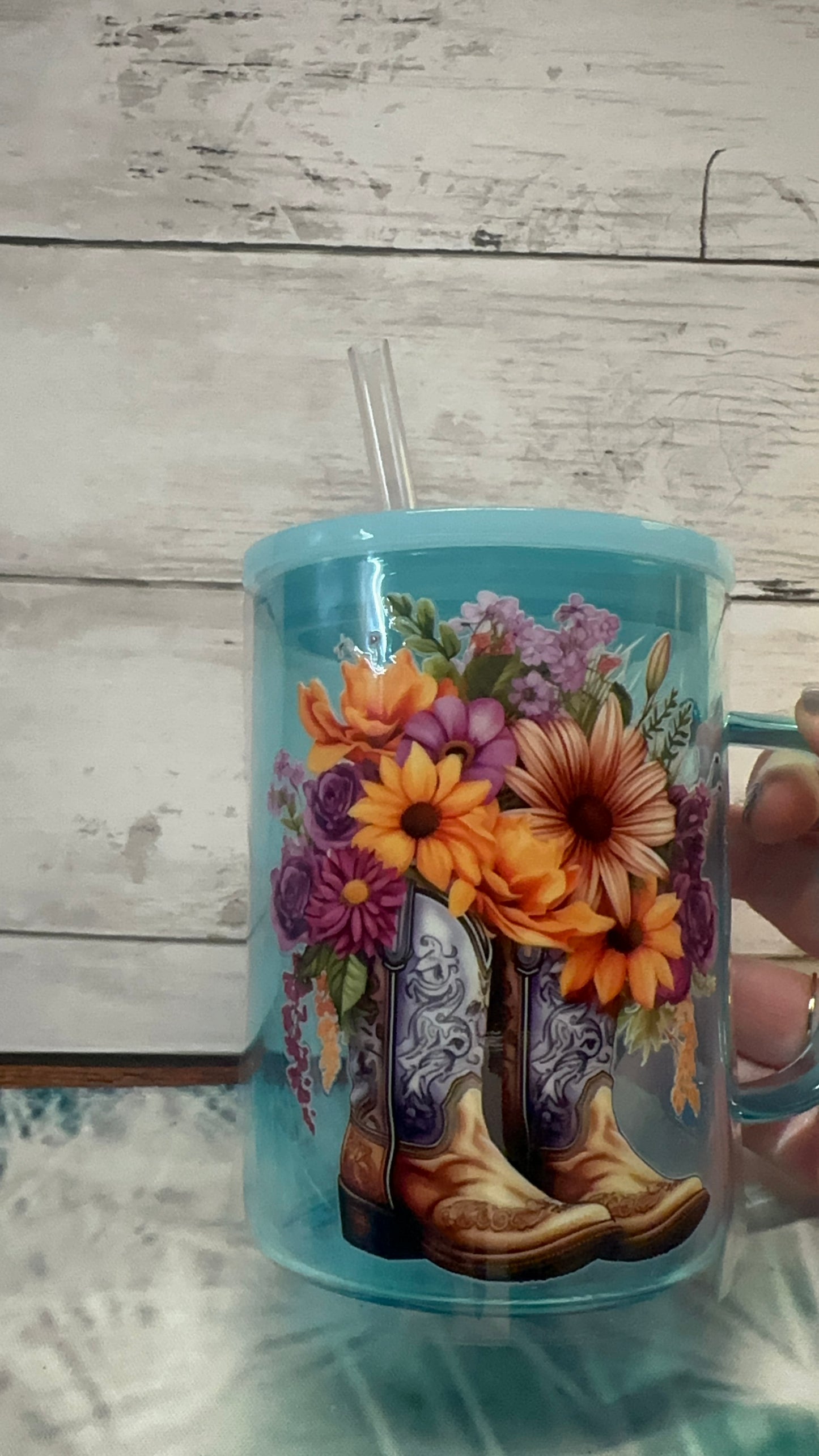 Floral boots