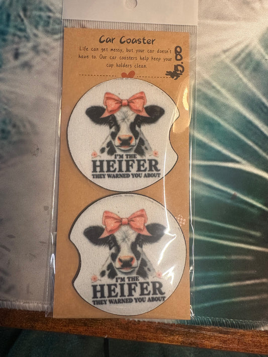 I’m the Heifer car coaster