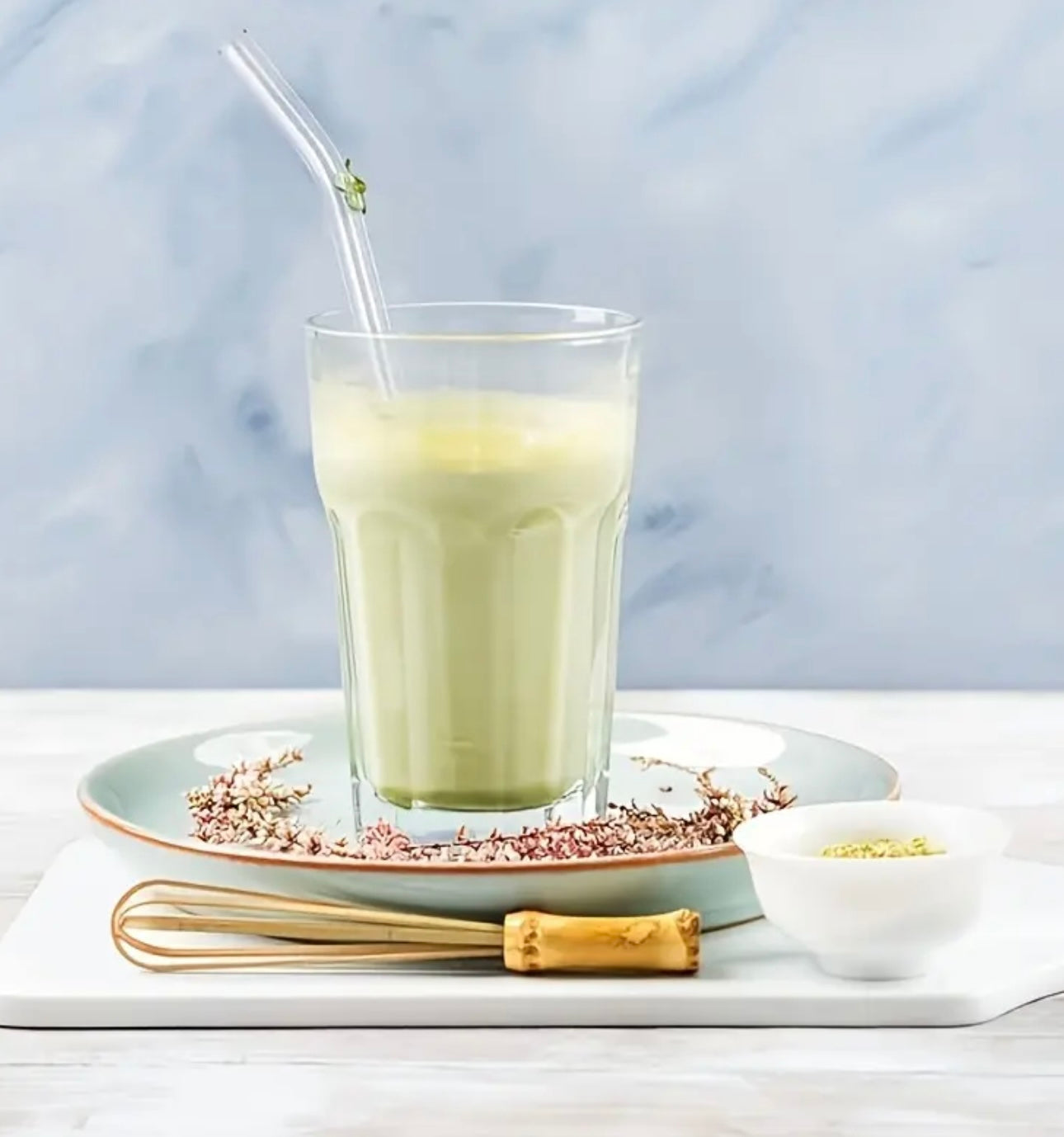 Flower Glass Straws
