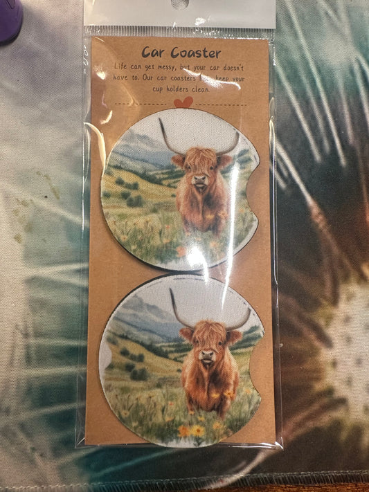 Car Coaster "Home on the Range Highland"