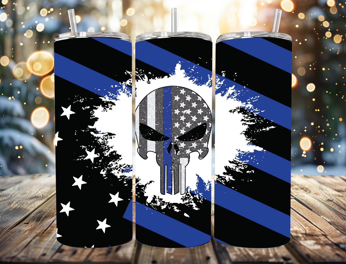 Punisher BlueLine Flag